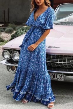 RobeLongueBohemeTurquoiseIndienne_7