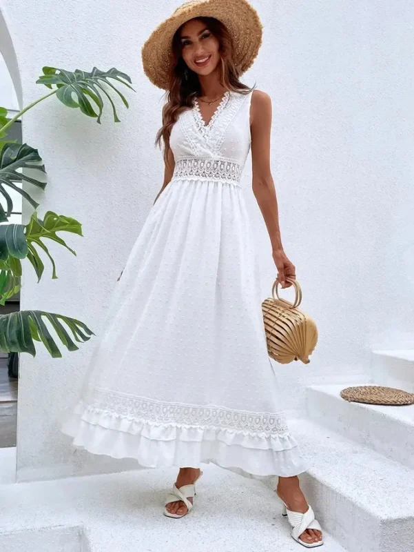 Robe Bohème Merona épaules Froides Taille XS - Gris à Rayures Blanches, Style Boho Chic, Occasion