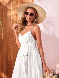 robe-boheme-blanche-femme-enceinte