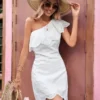 Robe Blanche Boheme Broderie Anglaise 234