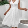 Robe Blanche Boheme Chic