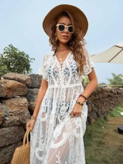 Robe Blanche Boheme Plage 227