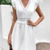 Robe Blanche Dentelle Style Boheme 254