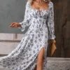 Robe Blanche Longue Automne 289