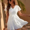 Robe Blanche Style Boheme Feminine 247