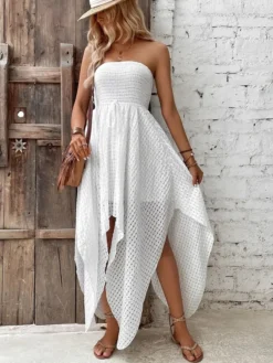 Robe Longue Blanche Boheme 154
