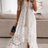 Hippie Robe Longue Blanche Boheme