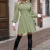 Robe Champêtre Verte Vintage 3