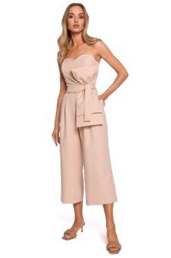 Combinaison beige corset