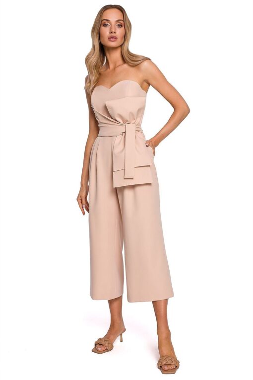 Combinaison beige corset