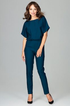 Combinaison bleu foncé à manches kimono