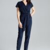 Combinaison bleu marine femme chic