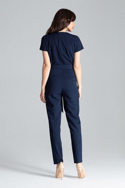 Combinaison bleu marine femme chic