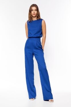 Combinaison bleu roi avec dos boutonné