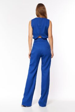 Combinaison bleu roi avec dos boutonné