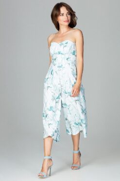 Combinaison bustier fleuri