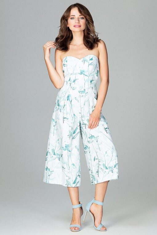 Combinaison bustier fleuri