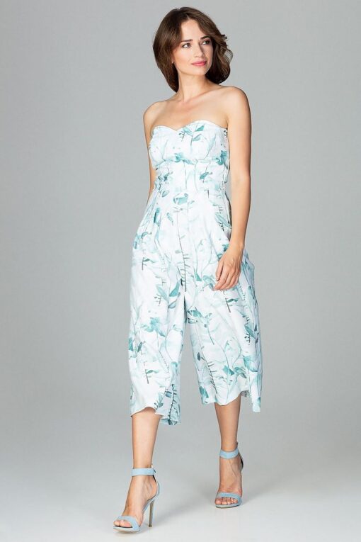 Combinaison bustier fleuri