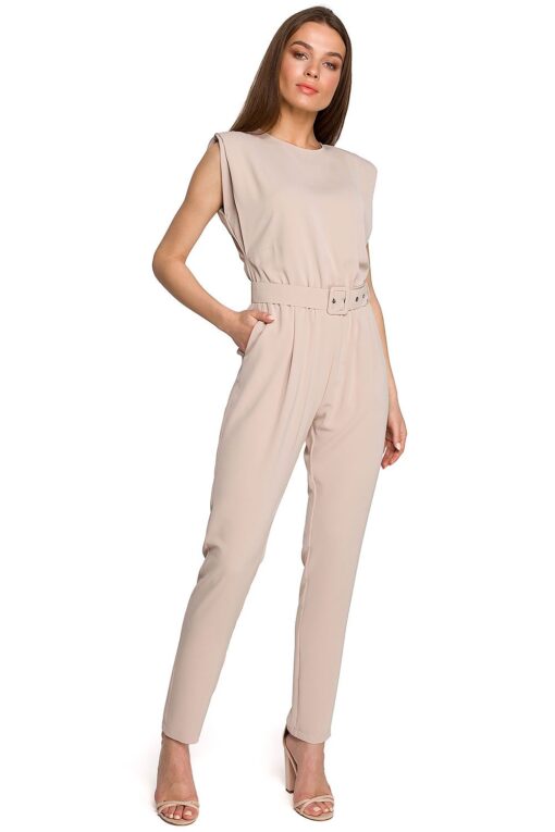 Combinaison ceinture beige