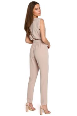 Combinaison ceinture beige