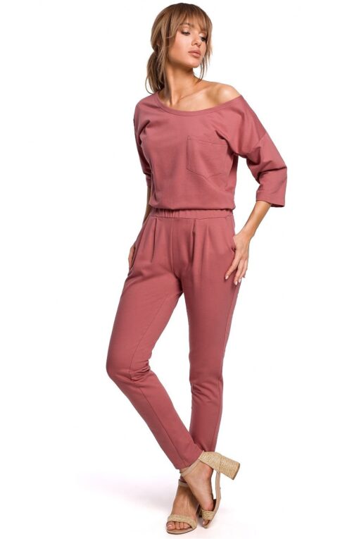 Combinaison confortable taille élastique casual