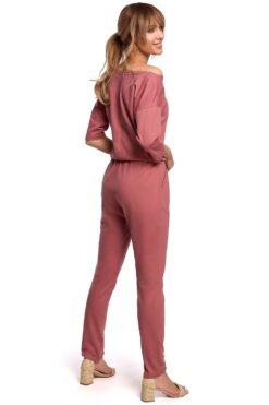 Combinaison confortable taille élastique casual