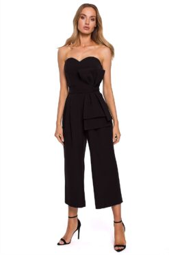 Combinaison corset noire épaules dénudées