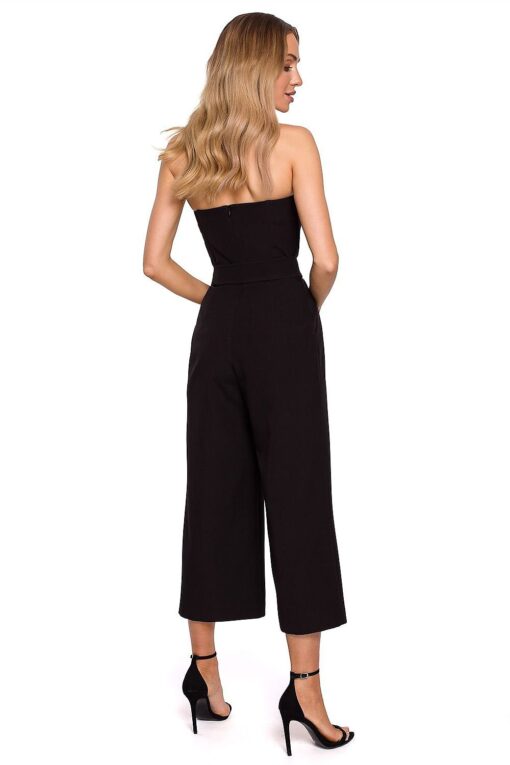 Combinaison corset noire épaules dénudées