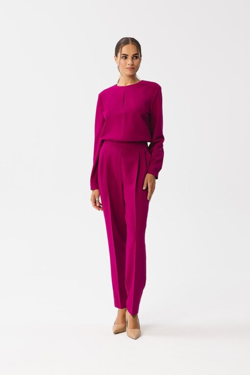 Combinaison coupe contemporaine magenta