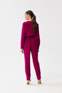 Combinaison coupe contemporaine magenta