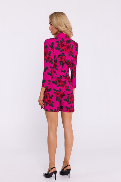 Combinaison courte femme à fleurs