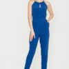Combinaison femme chic bleu