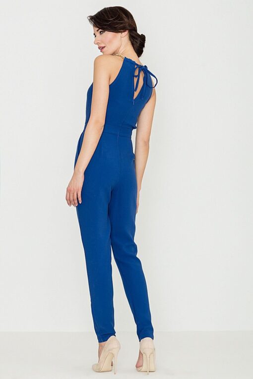 Combinaison femme chic bleu
