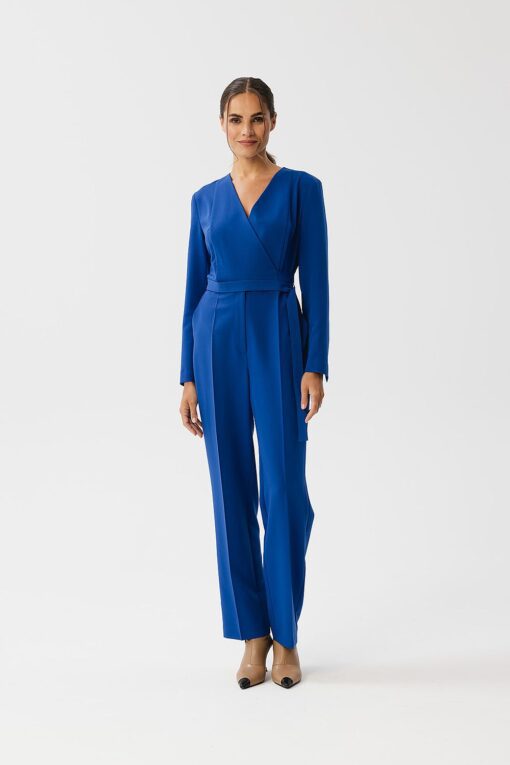 Combinaison femme élégante bleu