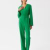 Combinaison femme one piece verte