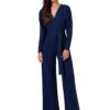 Combinaison femme pantalon col V