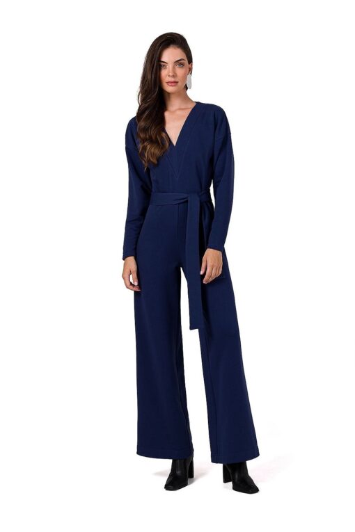 Combinaison femme pantalon col V
