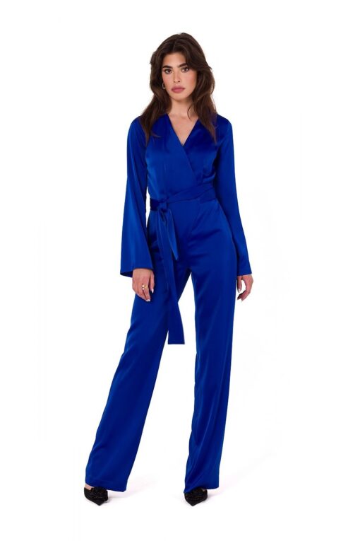 Combinaison Femme Satiné Bleu