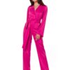 Combinaison Femme Satiné Rose