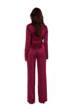 Combinaison Femme Satiné Rouge