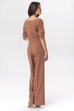 Combinaison pantalon à ceinture large
