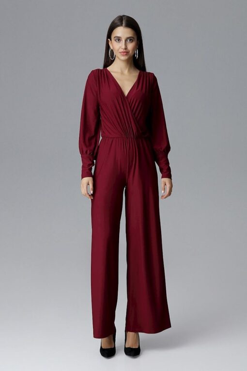Combinaison pantalon bordeaux