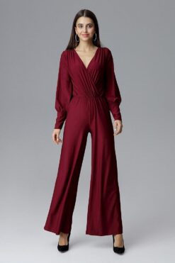 Combinaison pantalon bordeaux
