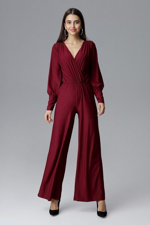 Combinaison pantalon bordeaux
