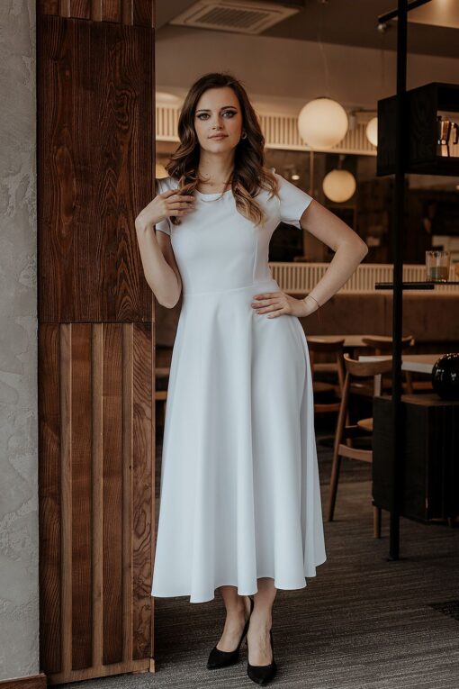 Robe blanche simple mariage​