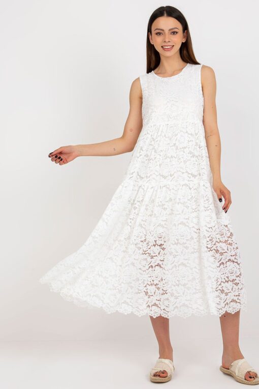 Robe en dentelle à bretelles