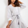 Robe gaze de coton blanche