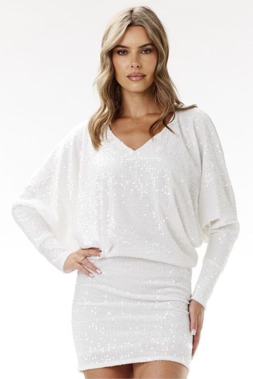 Robe blanche courte chic