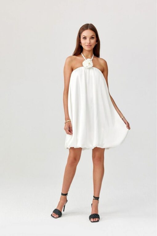 Robe courte blanche femme