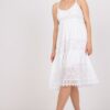 Robe courte dentelle blanche